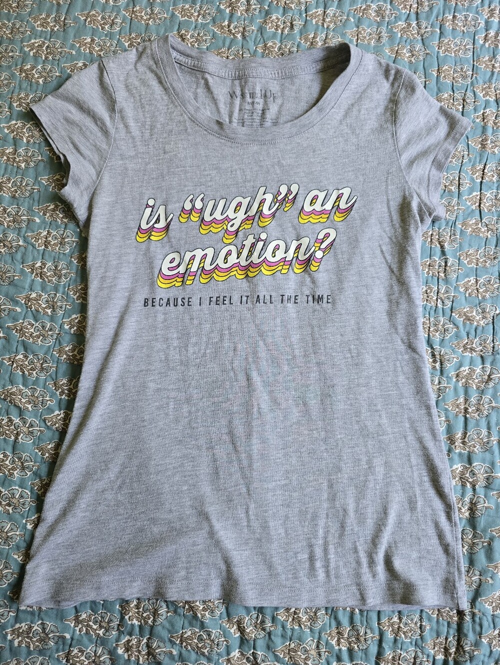 Wound Up "Ugh" Graphic Tee Juniors Size Medium (7-9)